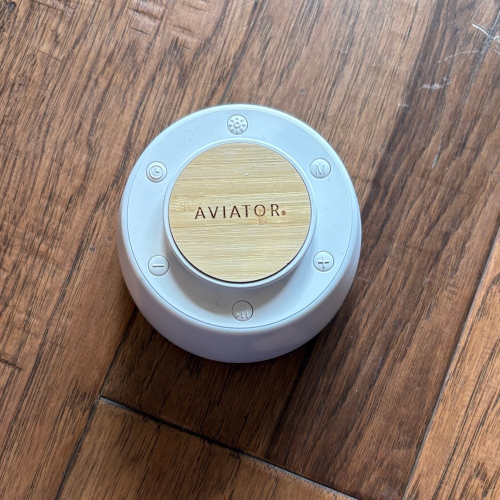 Aviator White and Wood Bluetooth Noise Machine